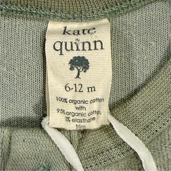 New Kate Quinn Long Sleeve Sport Union Suit Boys 6-12M Girls Ribbed Organic Fall - Picture 3 of 3